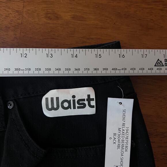 NWT Seven7 Women's 6 Bermuda Shorts Relaxed Fit Mid Rise Fray Hem Stretch Casual - Picture 12 of 15